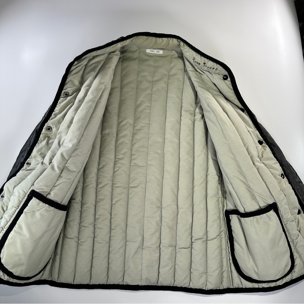 Sharpee Vintage Quilted Down Jacket Utility Snap Front - Picture 4 of 12
